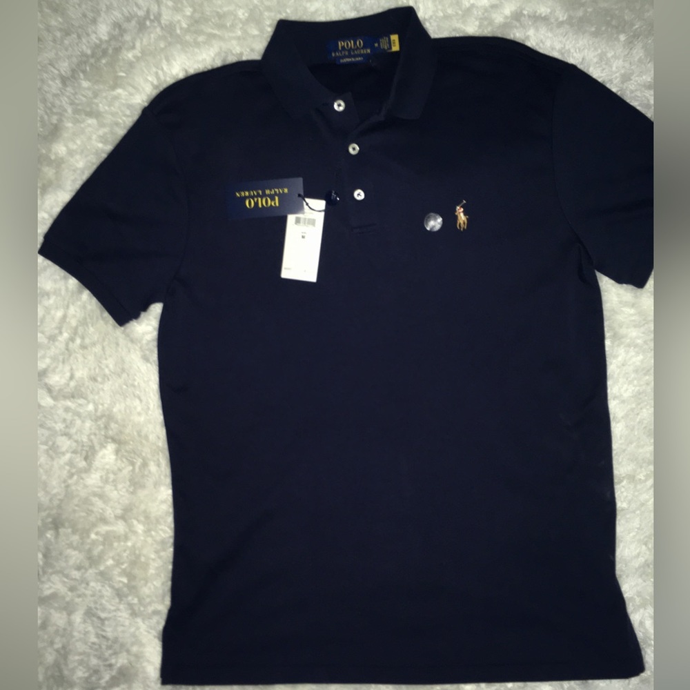 Ralph Lauren Polo Navy Mens Short Sleeve Polo sz Med